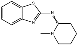 2-Benzothiazolamine, N-(1-methyl-2-piperidinylidene)- Struktur