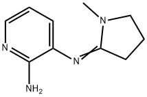 2-Amino-3-(1-methyl-2-pyrrolidinylidene)aminopyridine Struktur