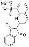 sodium 2-(2,3-dihydro-1,3-dioxo-1H-inden-2-yl)quinoline-8-sulphonate Struktur