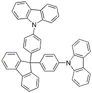 9,9-bis[4-(carbazol-9-yl)-phenyl]fluorene Struktur