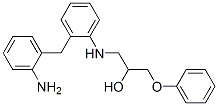 1-[[[(aminophenyl)methyl]phenyl]amino]-3-phenoxypropan-2-ol Struktur