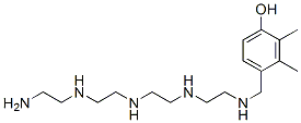 (13-amino-2,5,8,11-tetraazatridec-1-yl)dimethylphenol Struktur