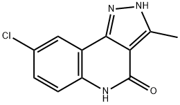 8-chloro-3-Methyl-2H-pyrazolo[4,3-c]quinolin-4(5H)-one Struktur