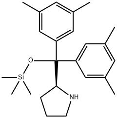 Pyrrolidine,  2-[bis(3,5-dimethylphenyl)[(trimethylsilyl)oxy]methyl]-,  (2S)- Struktur