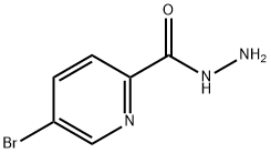 2-Pyridinecarboxylicacid,5-bromo-,hydrazide(9CI) Struktur