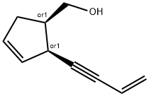 3-Cyclopentene-1-methanol, 2-(3-buten-1-ynyl)-, cis- (9CI) Struktur