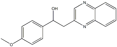 1-(4-METHOXYPHENYL)-2-QUINOXALIN-2-YLETHANOL
 Struktur