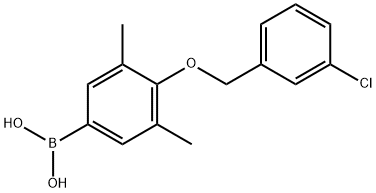 4-(3'-CHLOROBENZYLOXY)-3,5-DIMETHYLPHEN& Struktur