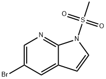 1H-Pyrrolo[2,3-b]pyridine, 5-bromo-1-(methylsulfonyl)- Struktur