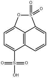 naphth[1,8-cd]-1,2-oxathiole-6-sulphonic acid 2,2-dioxide Struktur