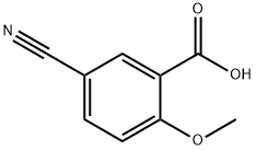 5-cyano-2-methoxybenzoic acid Struktur