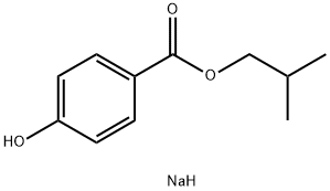 sodium isobutyl 4-oxidobenzoate Struktur