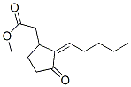 methyl 3-oxo-2-pentylidenecyclopentaneacetate Struktur