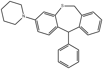 11-Phenyl-3-piperidino-6,11-dihydrodibenzo(b,e)thiepin Struktur