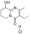 3-Ethyl-6,7,8,9-tetrahydro-9-hydroxy-2-Methyl-4H-pyrido[1,2-a]pyriMidin-4-one Hydrochloride Struktur