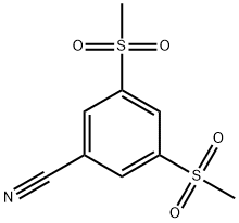 3,5-BIS(METHYLSULFONYL)BENZONITRILE
 Struktur