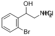 2-AMINO-1-(2-BROMO-PHENYL)-ETHANOL HYDROCHLORIDE Struktur