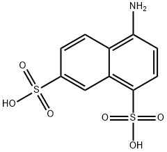 4-aminonaphthalene-1,7-disulfonic acid Struktur