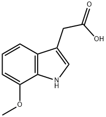 2-(7-METHOXYINDOL-1H-3-YL)ACETIC ACID Struktur