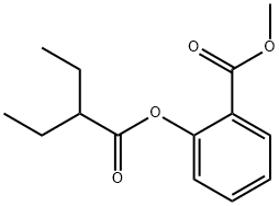 methyl 2-(2-ethyl-1-oxobutoxy)benzoate Struktur