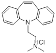 (beta-Dimethylaminoethyl)-5 dibenzo(b,f) 5H azepine chlorhydrate [Fren ch] Struktur