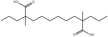 2,9-dimethyl-2,9-dipropyl-decanedioic acid Struktur