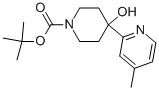 1-BOC-4-HYDROXY-4-(4-METHYL-2-PYRIDINYL)-PIPERIDINE Struktur