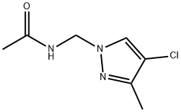 Acetamide,  N-[(4-chloro-3-methyl-1H-pyrazol-1-yl)methyl]- Struktur