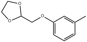 2-M-TOLYLOXYMETHYL-[1,3]DIOXOLANE Struktur