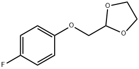 2-(4-FLUORO-PHENOXYMETHYL)-[1,3]DIOXOLANE Struktur