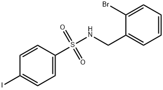 N-(2-BROMO-BENZYL)-4-IODO-BENZENESULFONAMIDE Struktur