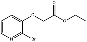 (2-BROMO-PYRIDIN-3-YLOXY)-ACETIC ACID ETHYL ESTER Struktur