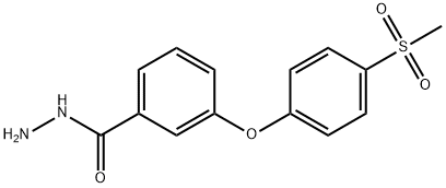 3-(4-(METHYLSULFONYL)PHENOXY)BENZOHYDRAZIDE Struktur