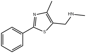 N-METHYL-N-[(4-METHYL-2-PHENYL-1,3-THIAZOL-5-YL)METHYL]AMINE Struktur