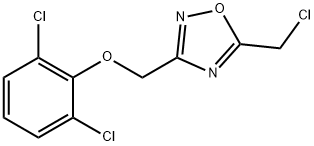 5-(CHLOROMETHYL)-3-[(2,6-DICHLOROPHENOXY)METHYL]-1,2,4-OXADIAZOLE Struktur