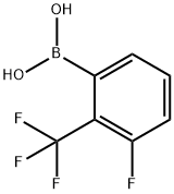 2-(TRIFLUOROMETHYL)-3-FLUORO-PHENYLBORONIC ACID Struktur