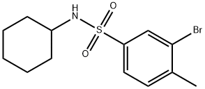 N-CYCLOHEXYL 3-BROMO-4-METHYLBENZENESULFONAMIDE Struktur