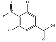 4,6-Dichloro-5-nitro-2-pyridinecarboxylic acid Struktur