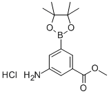 (3-AMINO-5-METHOXYCARBONYL)BENZENEBORONIC ACID PINACOL ESTER HYDROCHLORIDE price.