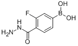 3-Fluoro-4-hydrazinocarbonylphenylboronic acid Struktur