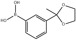 3-(2-METHYL-1,3-DIOXOLAN-2-YL)PHENYLBORONIC ACID Struktur