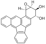 3,4-Dihydroxy-1,2-epoxy 1,2,3,4-tetrahydrodibenzo(a,e)fluoranthene Struktur