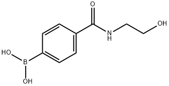 4-(2-HYDROXYETHYLCARBAMOYL)BENZENEBORONIC ACID 98 Struktur