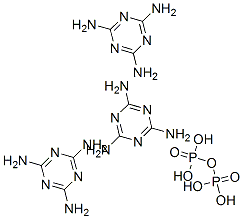 tri[1,3,5-triazine-2,4,6-triamine] diphosphate Struktur