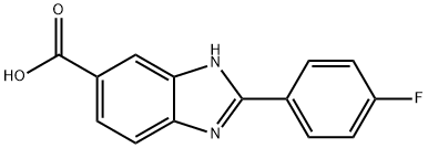 2-(4-Fluorophenyl)-1H-benzimidazole-5-carboxylic acid Struktur