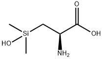 Alanine,  3-(hydroxydimethylsilyl)- Struktur