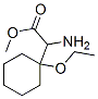 Cyclohexaneacetic acid, alpha-amino-1-ethoxy-, methyl ester (9CI) Struktur