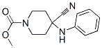 methyl 4-cyano-4-(phenylamino)piperidine-1-carboxylate Struktur