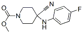 methyl 4-cyano-4-[(4-fluorophenyl)amino]piperidine-1-carboxylate Struktur