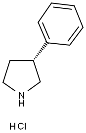 (R)-3-PHENYL-PYRROLIDINE HYDROCHLORIDE
 Struktur